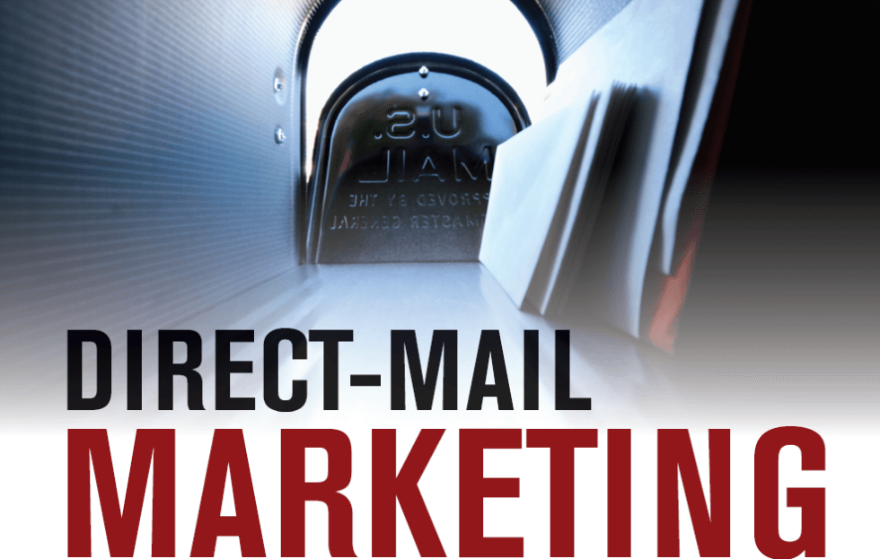 Photo of mailboxes with text "Direct-Mail Marketing" from carwash magazine article